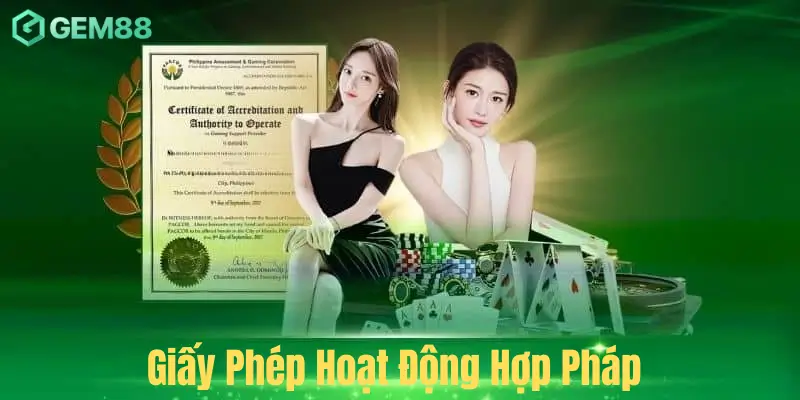 Giấy phép hoạt động hợp pháp